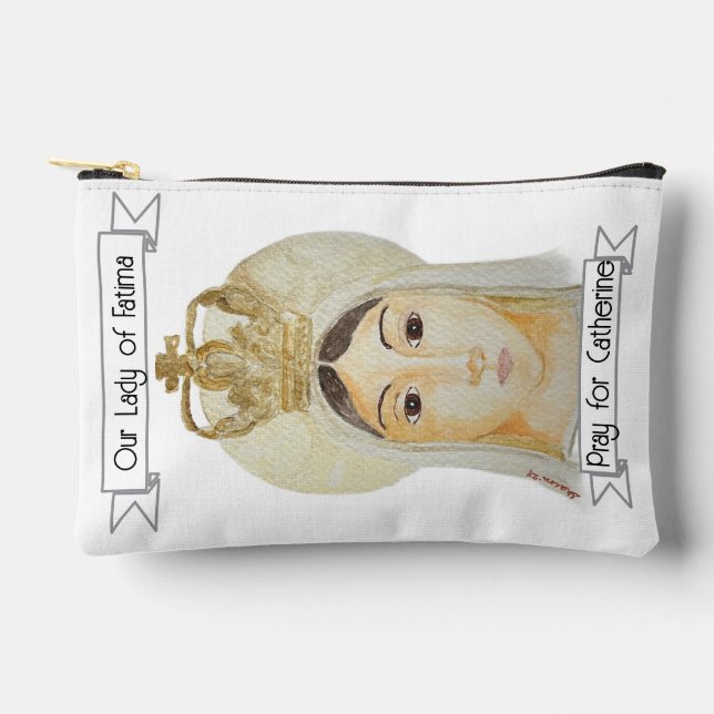 Our Lady of Fatima Rosary Prayer Meditation Pouch (Front)