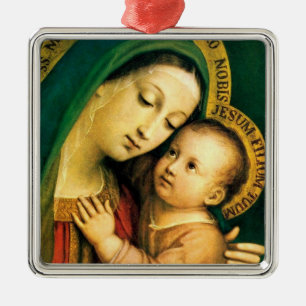 our lady of good counsel metal ornament