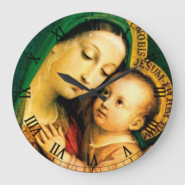 Our Lady Of Good Counsel Square Wall Clock (Front)