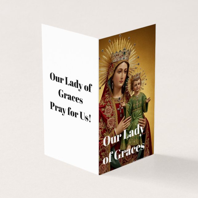  OUR LADY OF GRACES Prayer Card  (Outside)