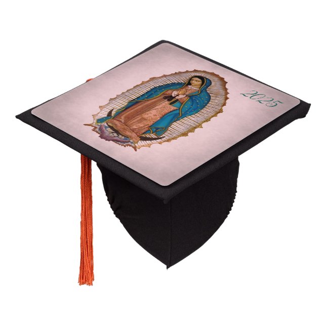 Our Lady of Guadalupe 1531 Class of 2025 Graduation Cap Topper (Angled)