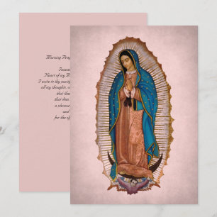 Our Lady of Guadalupe 1531 with Prayer Holiday Card
