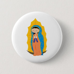 Our Lady of Guadalupe 2 Inch Round Button
