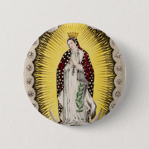 Our Lady of Guadalupe 2 Inch Round Button