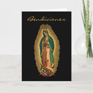 Our Lady of Guadalupe Bendiciones Mexican Hispanic Card