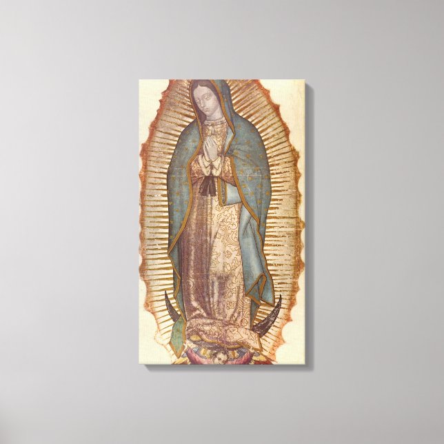 our lady of guadalupe canvas print (Front)