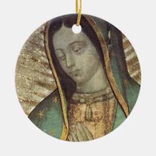 OUR LADY OF GUADALUPE CERAMIC ORNAMENT