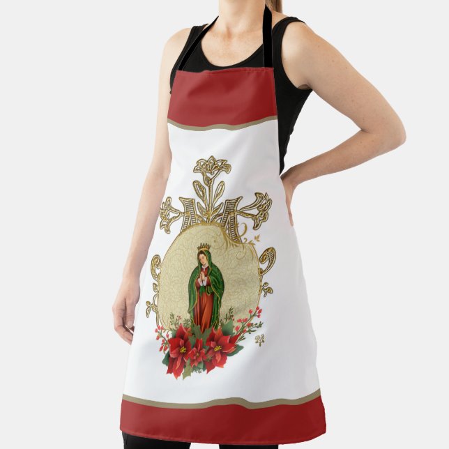 Our Lady of Guadalupe Christmas Virgin Mary  Apron (Insitu)