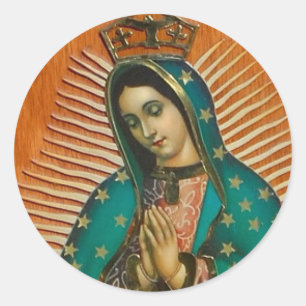 OUR LADY OF GUADALUPE CLASSIC ROUND STICKER