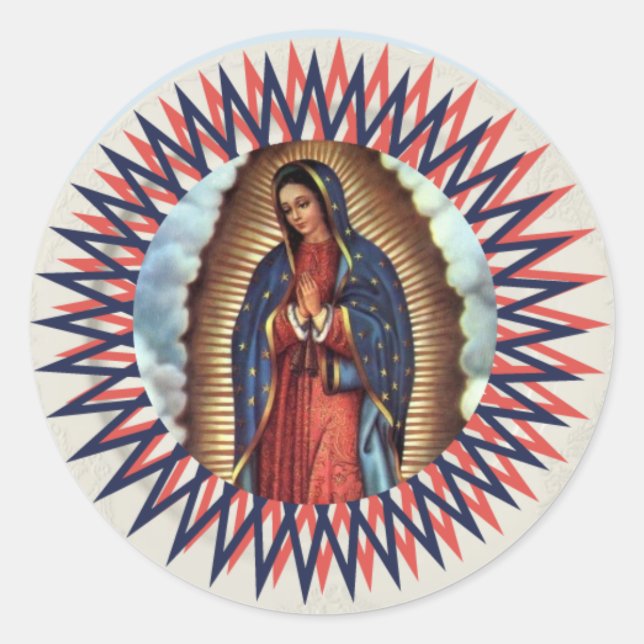 Our Lady of Guadalupe Classic Round Sticker (Front)