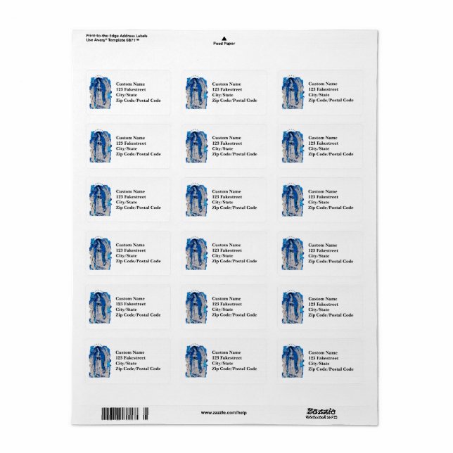 Our Lady of Guadalupe Collage Label (Full Sheet)