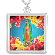 Our Lady of Guadalupe Colourful Gift Silver