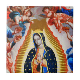 Our Lady of Guadalupe Crowning Ceramic Tile