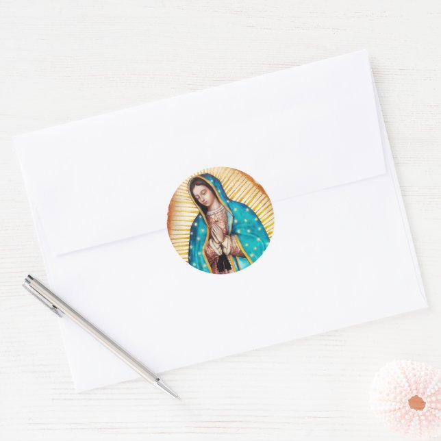 Our Lady of Guadalupe Envelope Seal Stickers (Envelope)