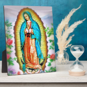 Our Lady of Guadalupe Floral Plaque