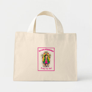 Our Lady of Guadalupe Folded Greeting Card Mini Tote Bag