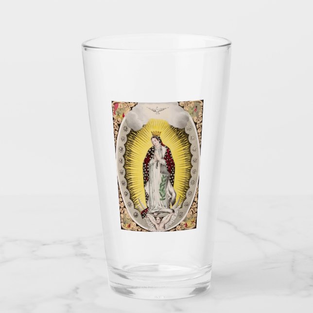 Our Lady of Guadalupe Glass (Front)