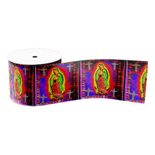 Our Lady Of Guadalupe Grosgrain Ribbon