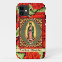 Our Lady of Guadalupe in Prayer w Roses
