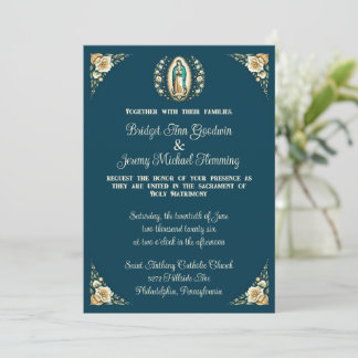 Our Lady of Guadalupe Inspired Wedding Invitation