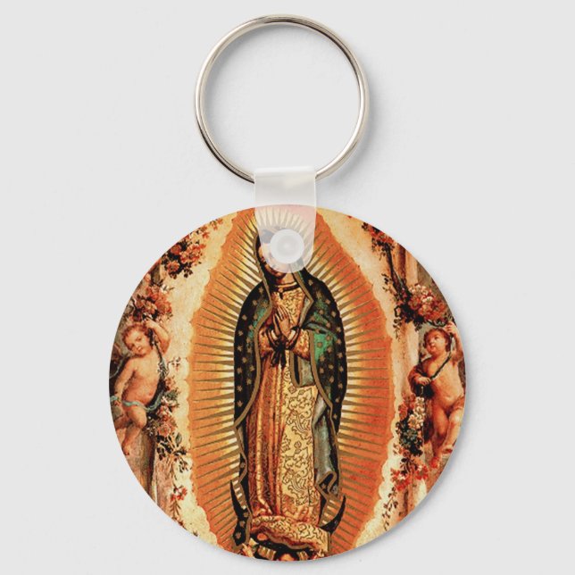 Our Lady of Guadalupe Keychain (Front)