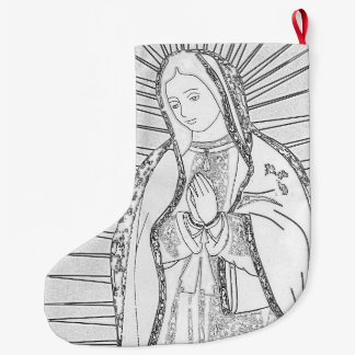 our lady of guadalupe large christmas stocking