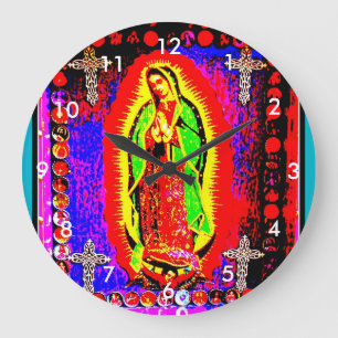 Our Lady Of Guadalupe Large Clock