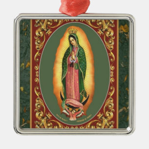 OUR LADY OF GUADALUPE METAL ORNAMENT