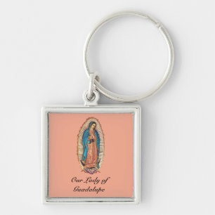 Our Lady of Guadalupe Miraculous Tilma Fine Art Keychain