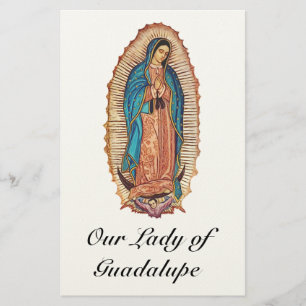 Our Lady of Guadalupe Miraculous Tilma Fine Art Stationery