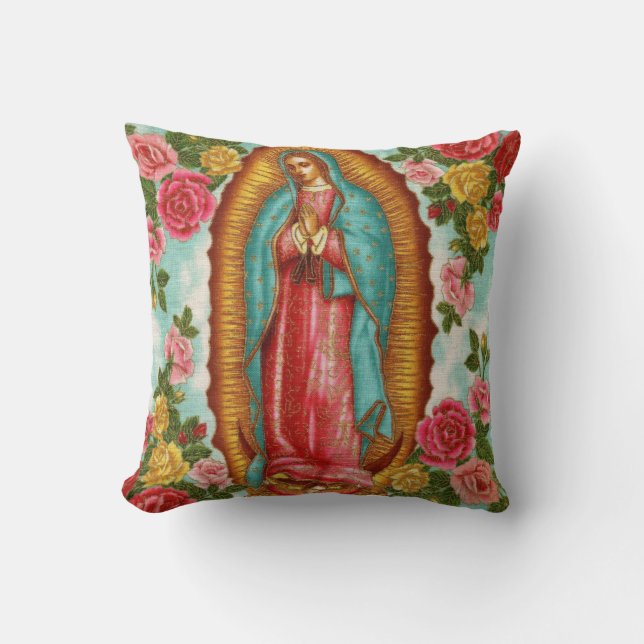 Our Lady of Guadalupe MoJo Pillow (Front)