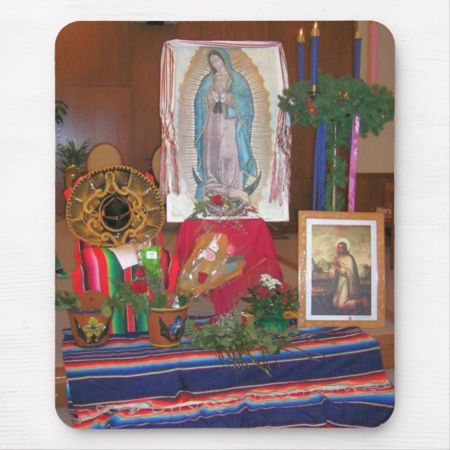 Our Lady of Guadalupe Mouse Pad (Front)