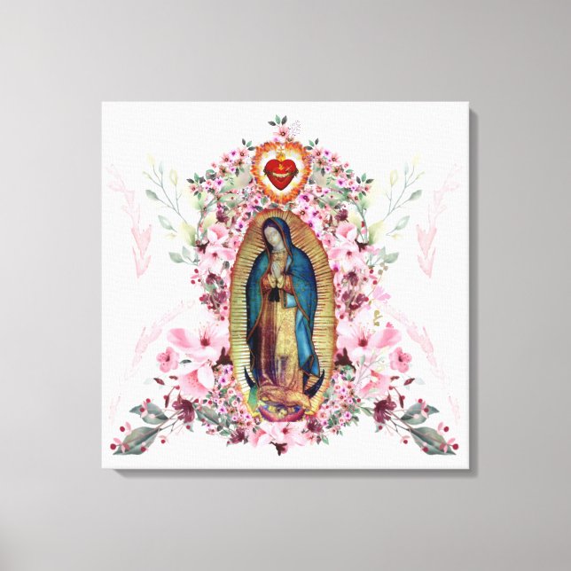Our Lady of Guadalupe, Nuestra Señora de Guadalupe Canvas Print (Front)