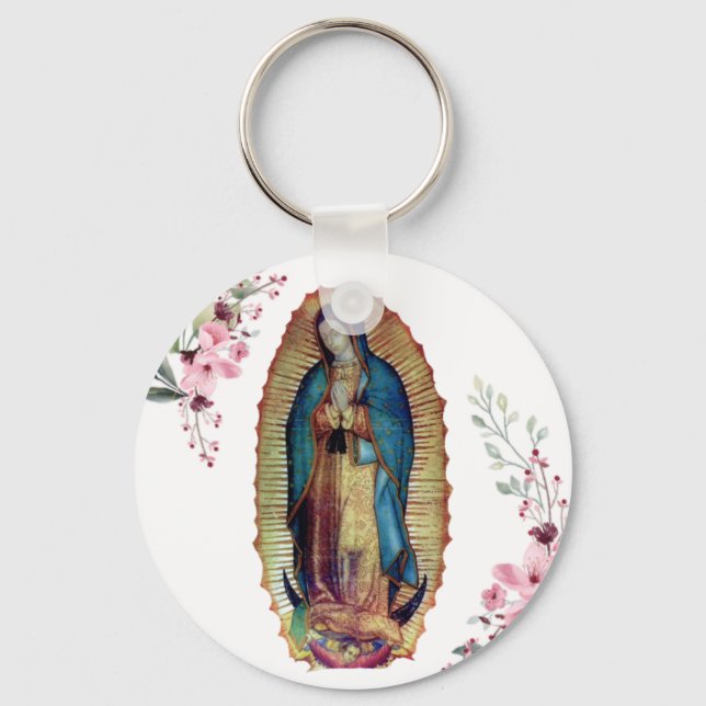 Our Lady of Guadalupe, Nuestra Señora de Guadalupe Keychain (Front)