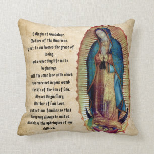 Our Lady of Guadalupe, Nuestra Señora de Guadalupe Throw Pillow