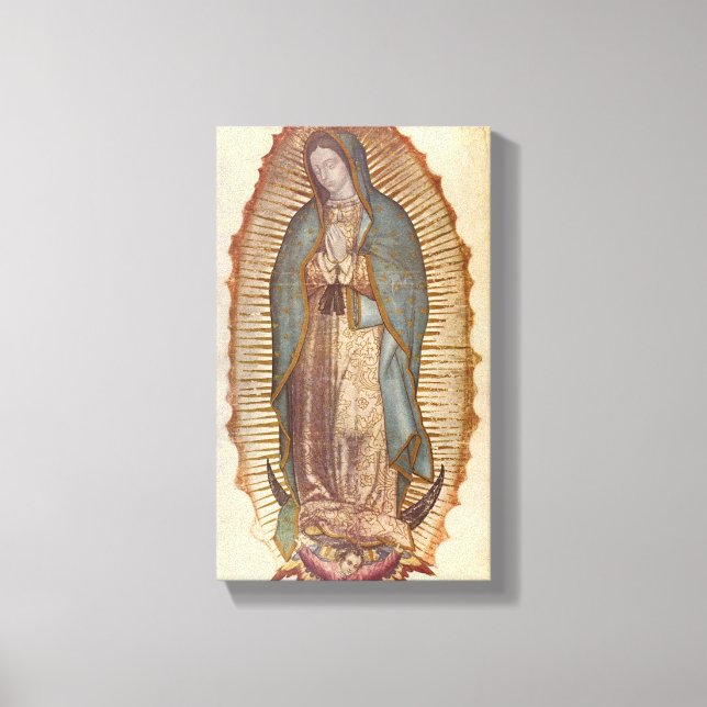 Our Lady of Guadalupe (Nuestra Señora) (Virgen) Canvas Print (Front)