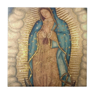 Our Lady Of Guadalupe Painting Tile