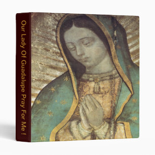 OUR LADY OF GUADALUPE PRAY FOR ME ! BINDER