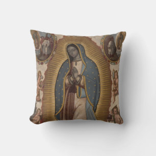 OUR LADY OF GUADALUPE PRAY FOR US THROW PILLOW