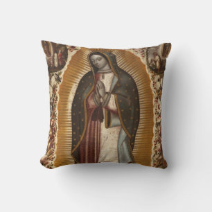 OUR LADY OF GUADALUPE PRAY FOR US THROW PILLOW