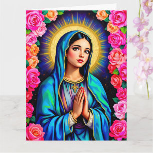 Our Lady of Guadalupe Praying Virgin Mary Card