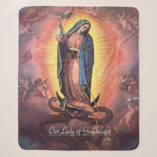 Our Lady of Guadalupe Rev12 Sherpa Blanket