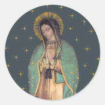 Our Lady of Guadalupe Round Sticker Sheets 