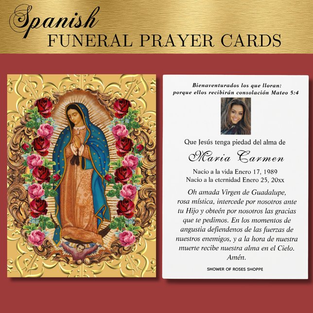 Our Lady of Guadalupe Spanish Funeral Holy Prayer (Creator Uploaded)