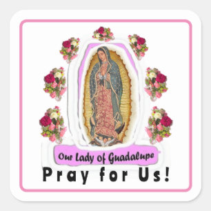 Our Lady of Guadalupe Square Sticker