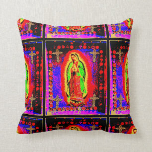 Our Lady Of Guadalupe Throw Pillow