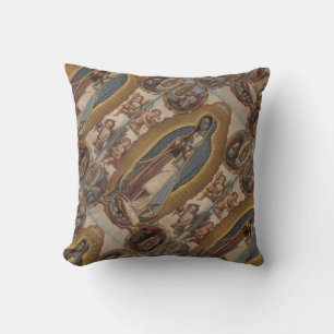 our lady of guadalupe throw pillow