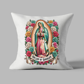 Our Lady of Guadalupe Throw Pillow
