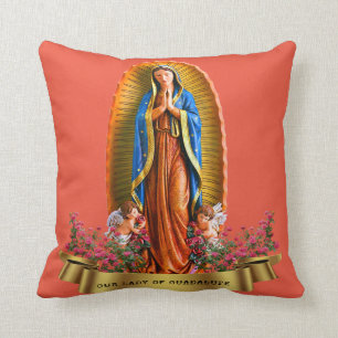 Our Lady of Guadalupe Throw Pillow