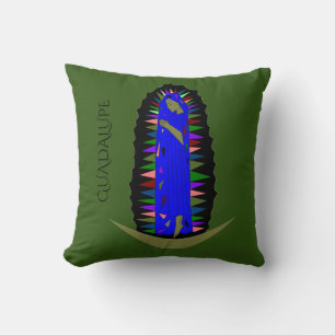 Our Lady of guadalupe Throw Pillow
